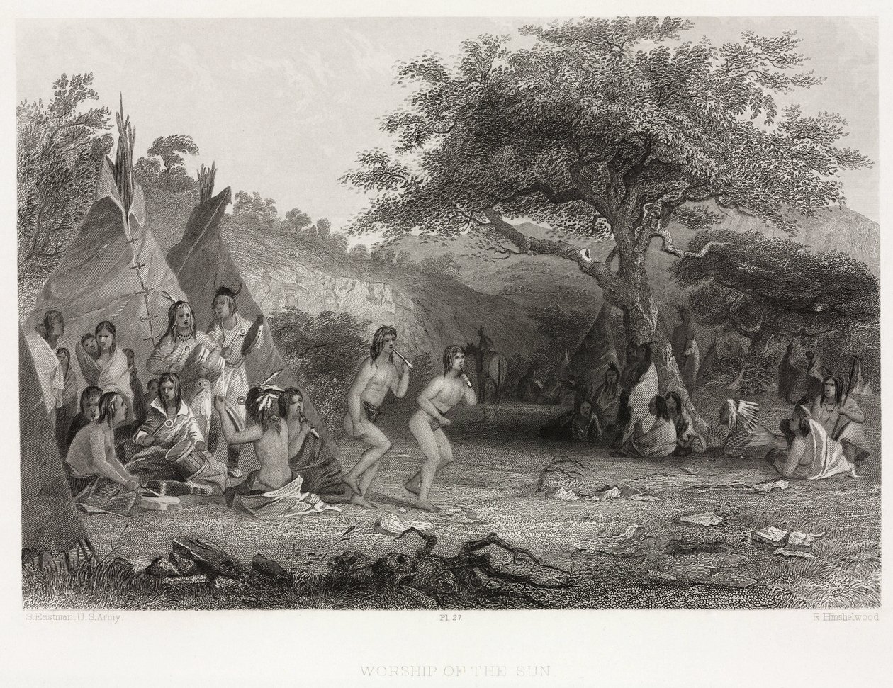 Worship of the Sun, North America by Unbekannt