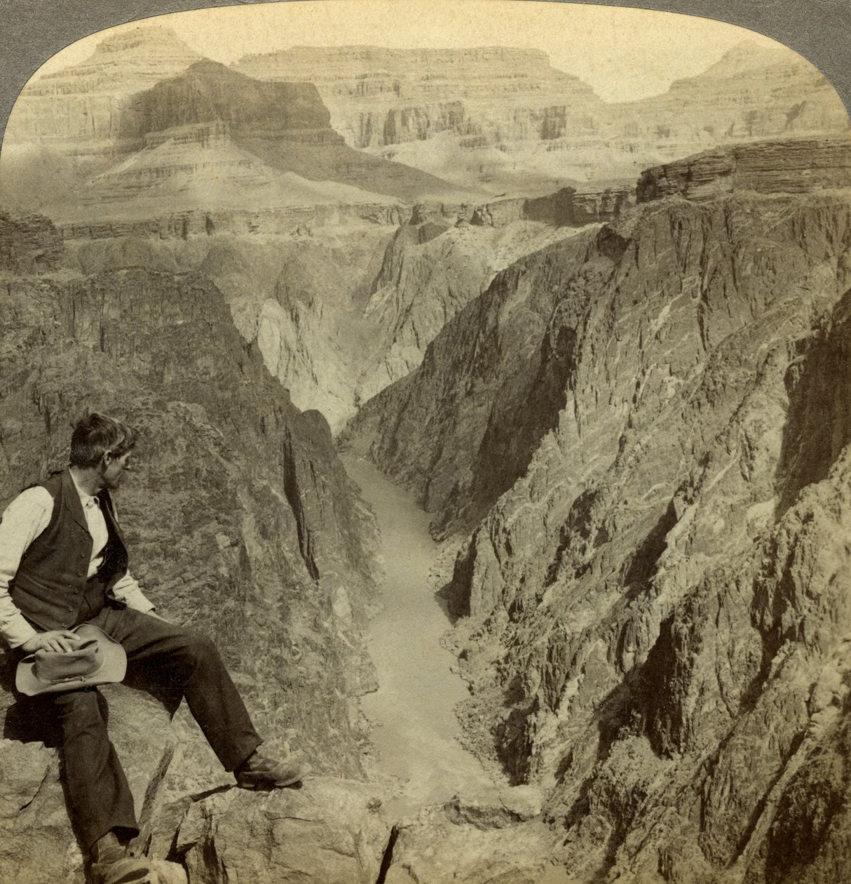Colorado River, Grand Canyon, Arizona, USA by Underwood and Underwood