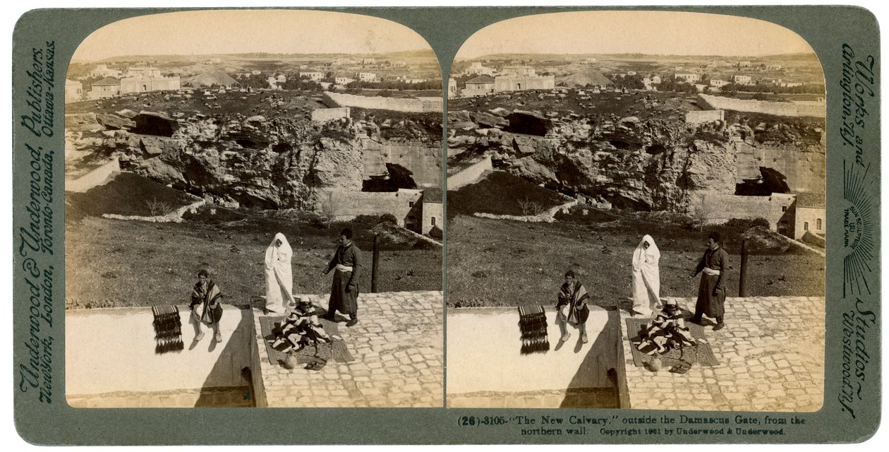 Jerusalem as Seen from the Damascus Gate, Palestine, 1901 by Underwood and Underwood