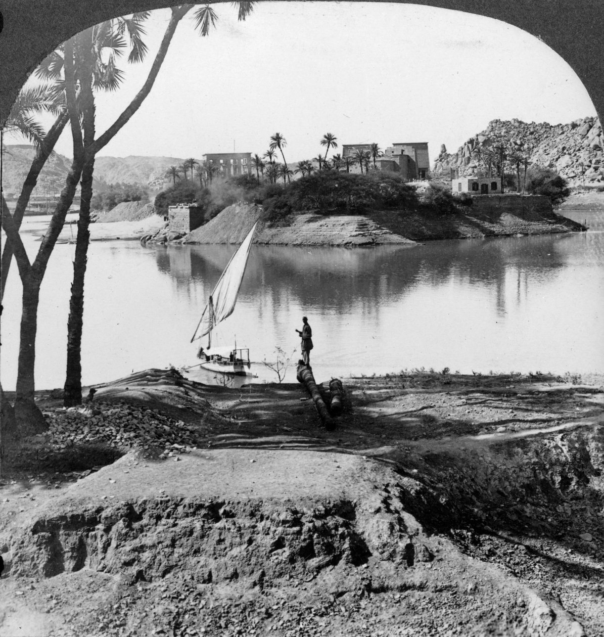 The Island of Philae, Egypt by Underwood and Underwood