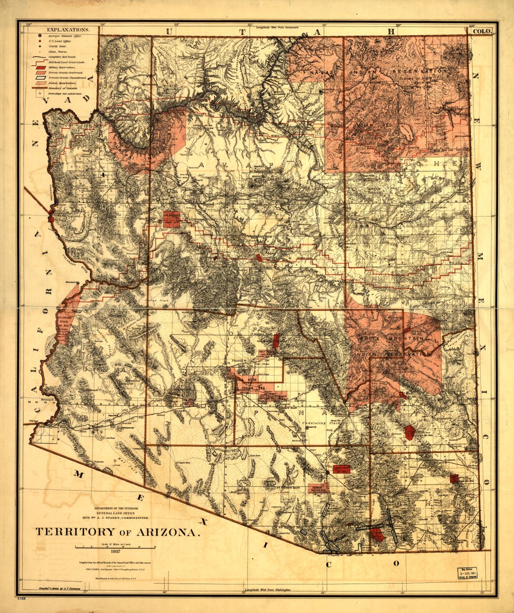 Territory of Arizona by United States. General Land Office