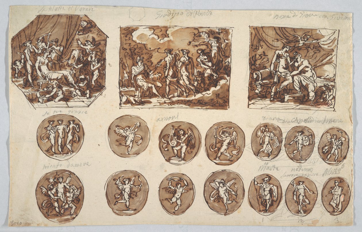 Thetis Observing Vulcan Fabricating the Arms of Achilles by Unknown