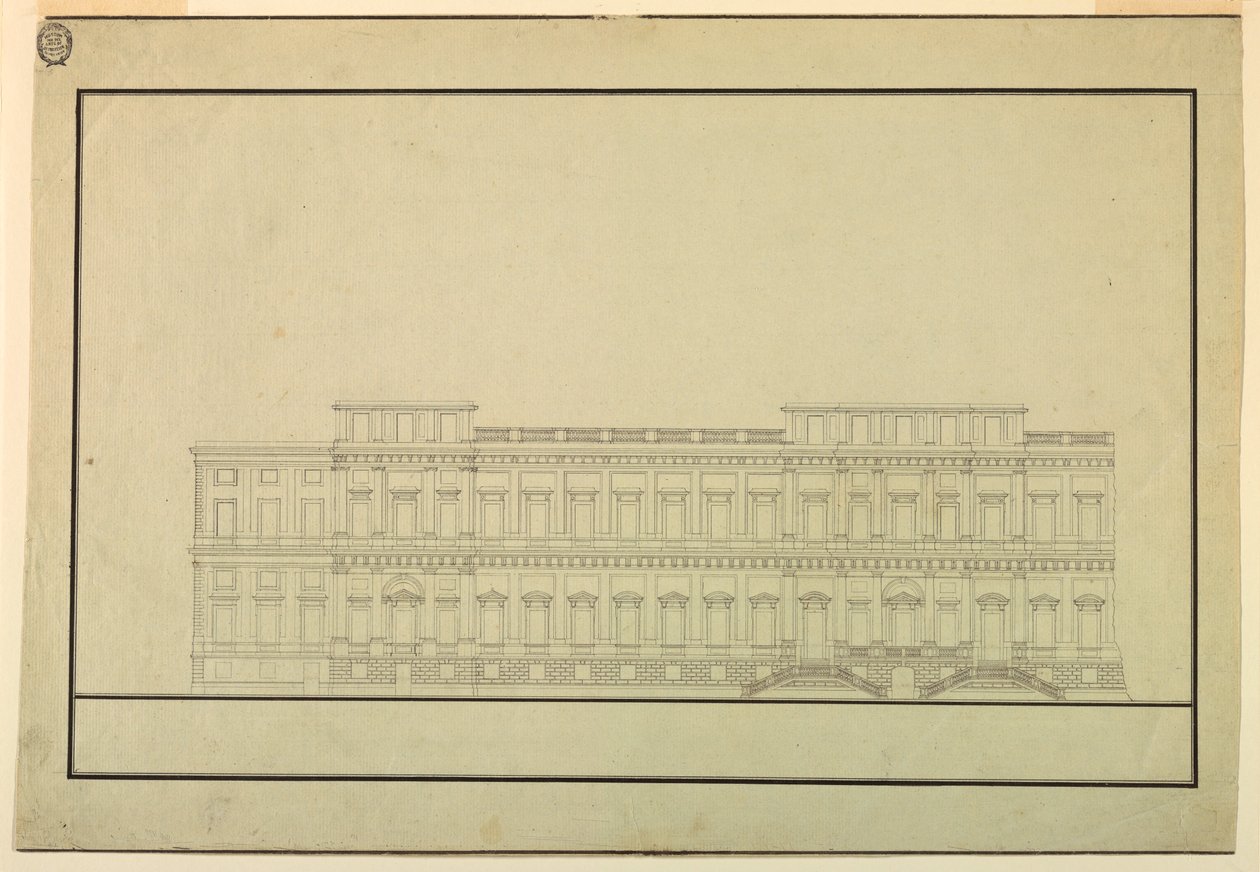 Design for the Elevation of a Public Building, Late 18th Century by Unknown