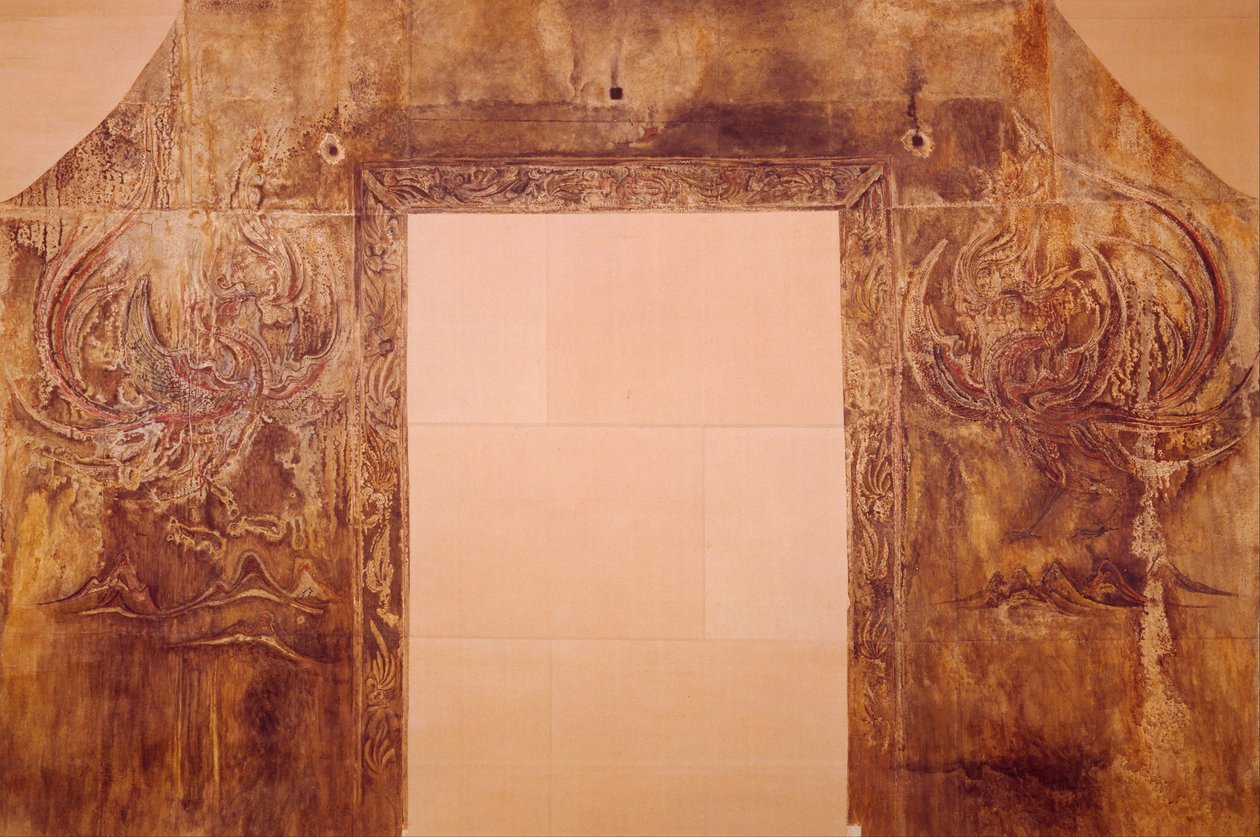Copy of Tomb Mural - Blue Dragon, White Tiger, Red Phoenix, Black Tortoise and Serpent by Unknown