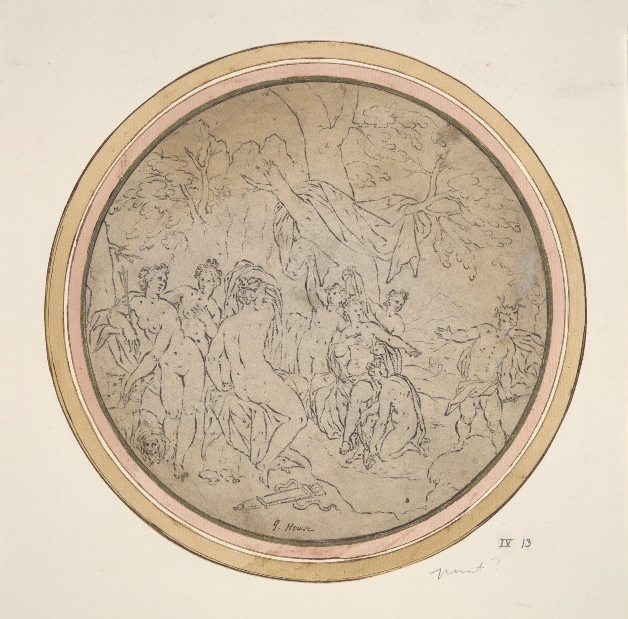 Diana and Her Nymphs Surprised by Actaeon by Unknown