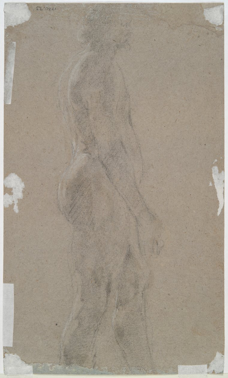Nude Male (recto); Male Figure in Profile (verso) by Unknown