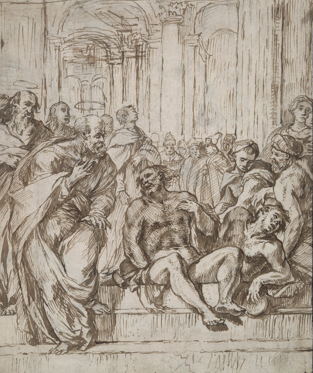 Saints Peter and Paul Healing the Lame Man by Unknown