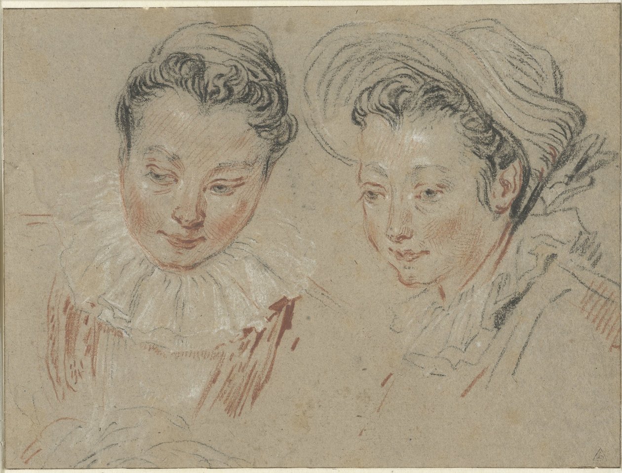 Study sheet with two girls