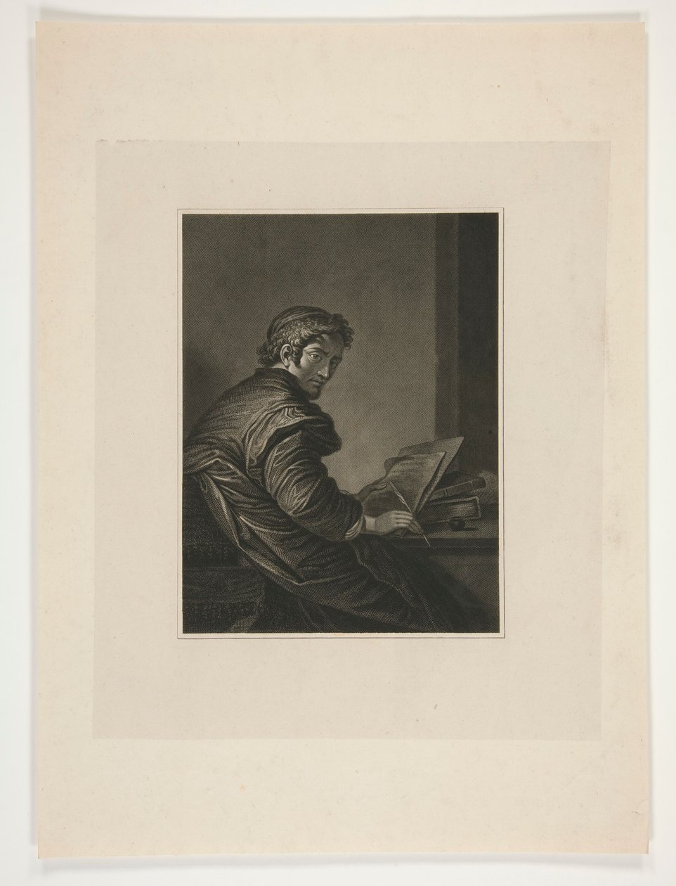 Unknown [Scholar Seated at Desk] by Unknown