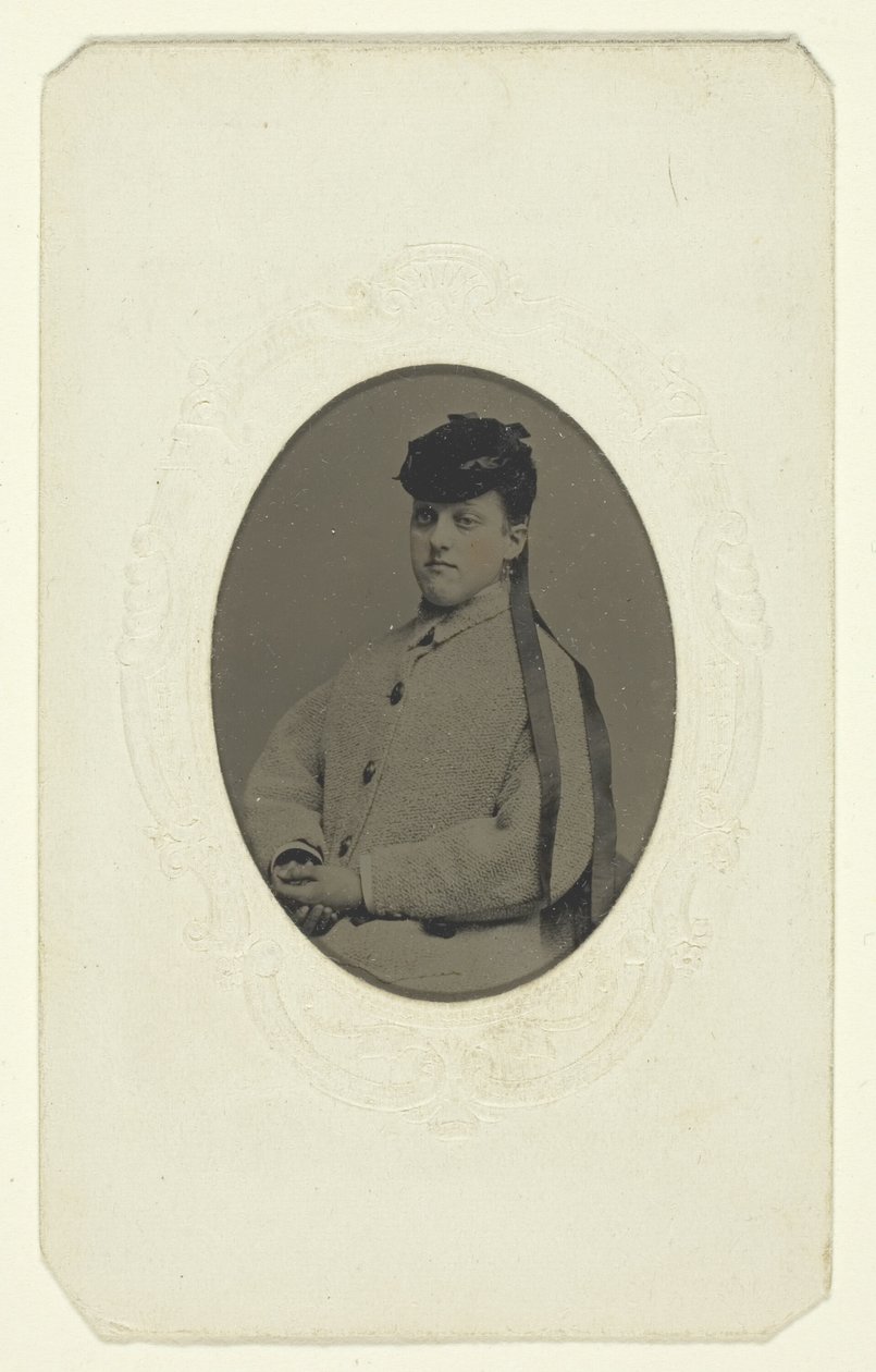 Untitled (Portrait of a Woman in a Hat) by Unknown
