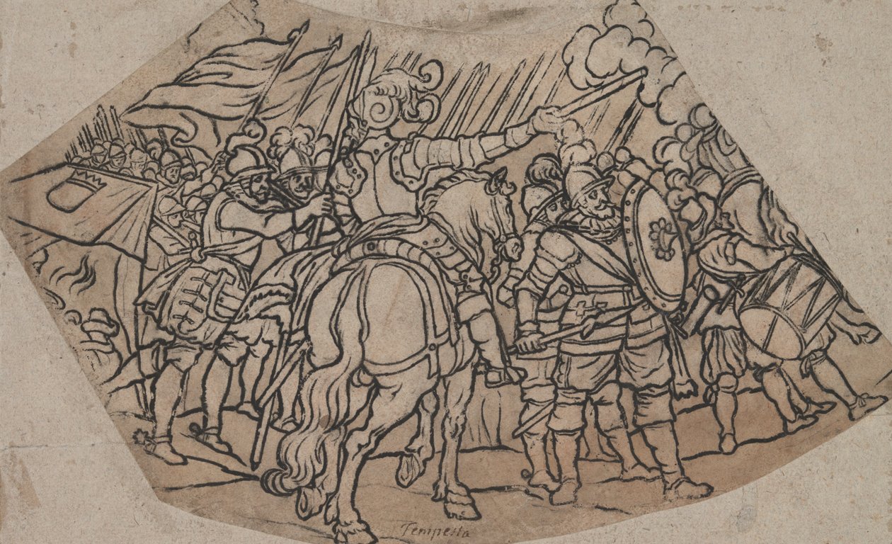 Warriors on Horseback by Unknown