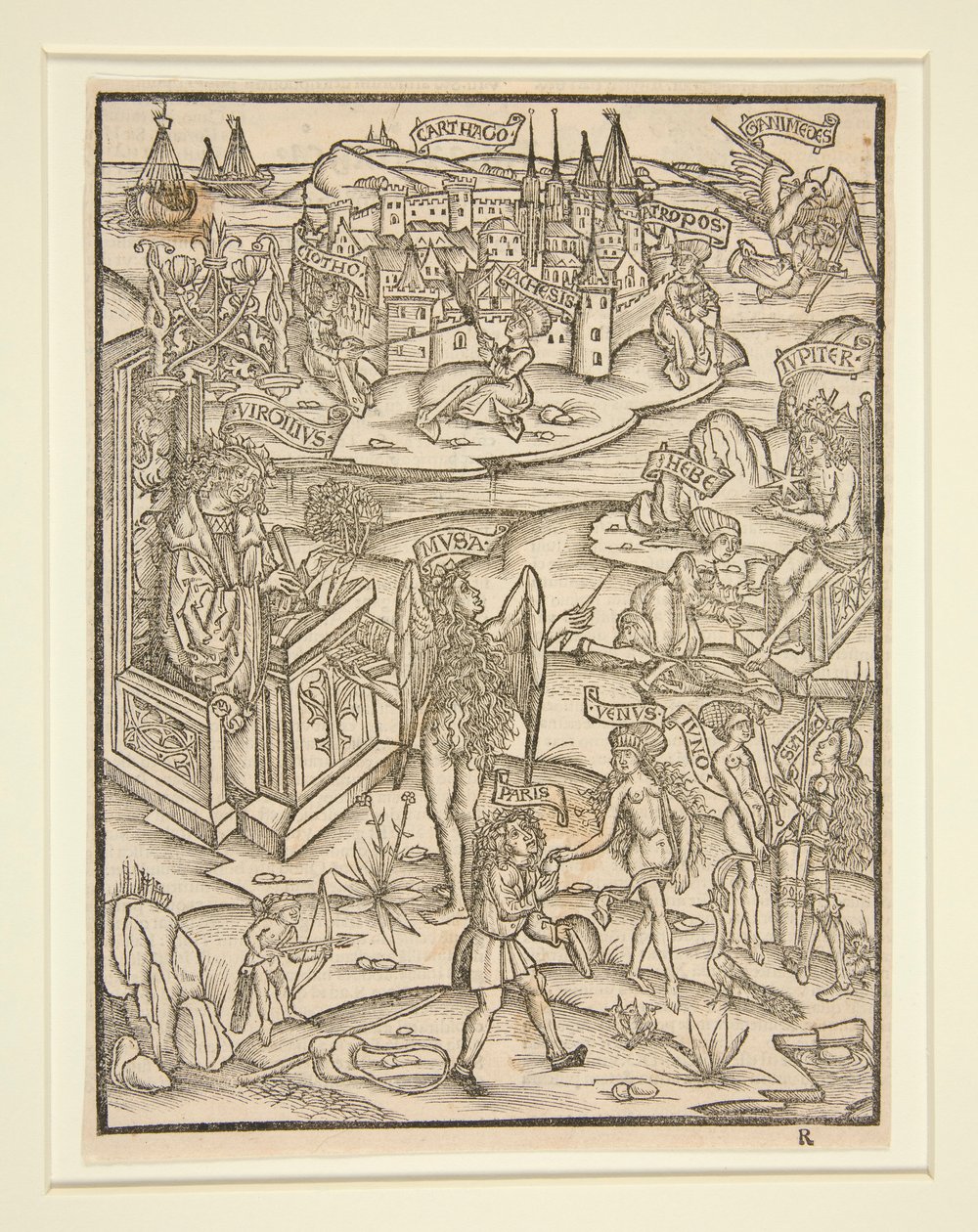 Woodcut from the Strasbourg Virgil, 1502 by Unknown