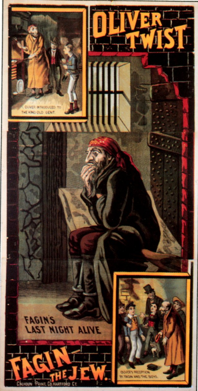 1880s UK Oliver Twist Book Plate by Unknown Artist