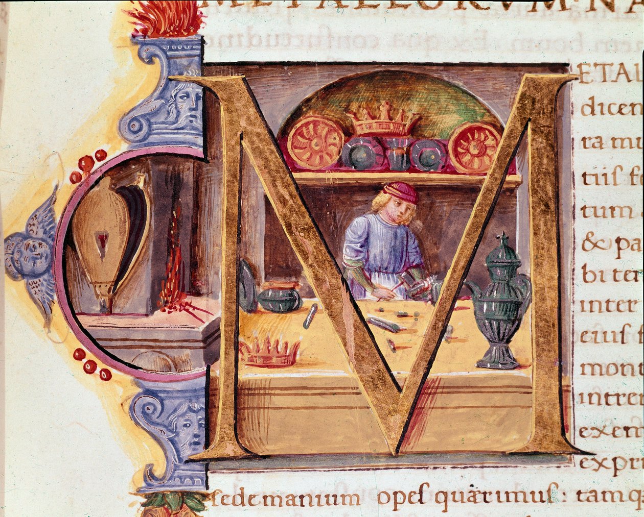 A Blacksmith at Work in His Workshop by Unknown artist
