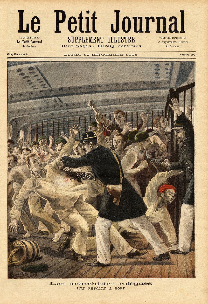 A revolt aboard the building Ville de Saint Nazaire, which embarked from the Ile d