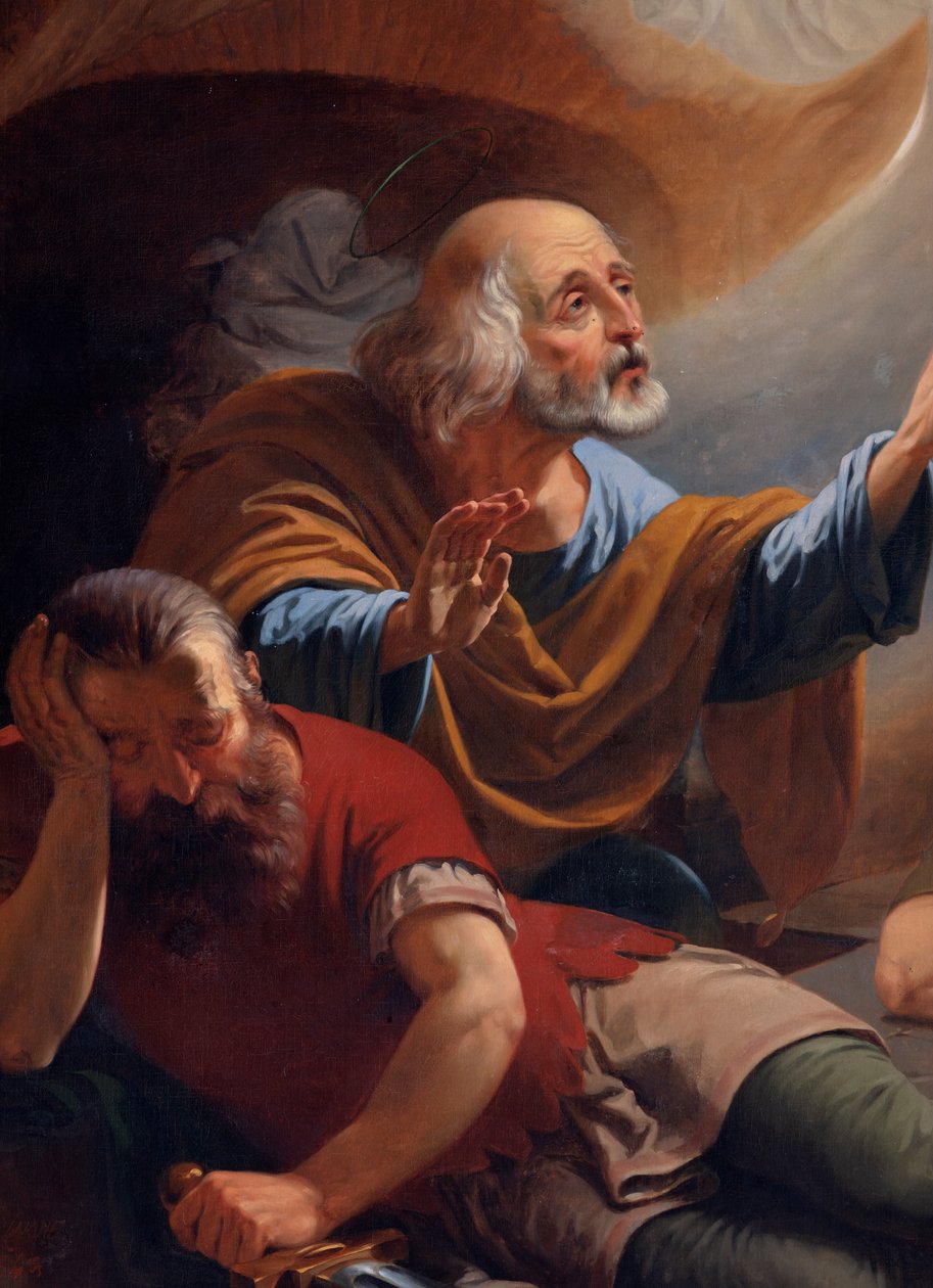 An angel frees Saint Peter from prison by Unknown artist