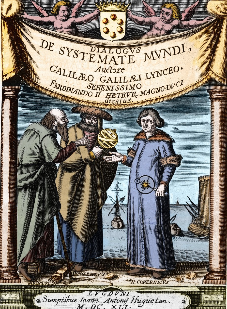 Aristotle, Ptolemy and Nicolas Copernicus by Unknown artist