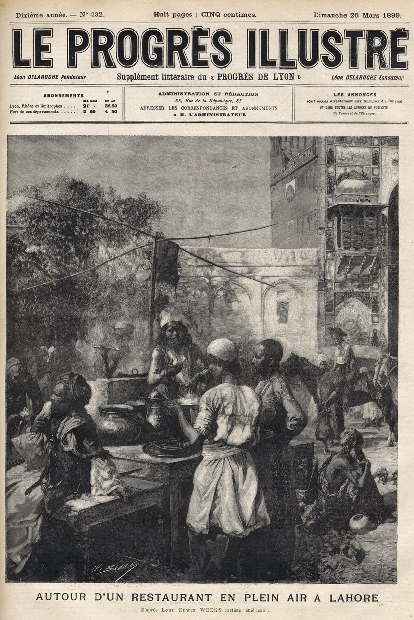 Around an open-air restaurant in Lahore, Pakistan - cover of 