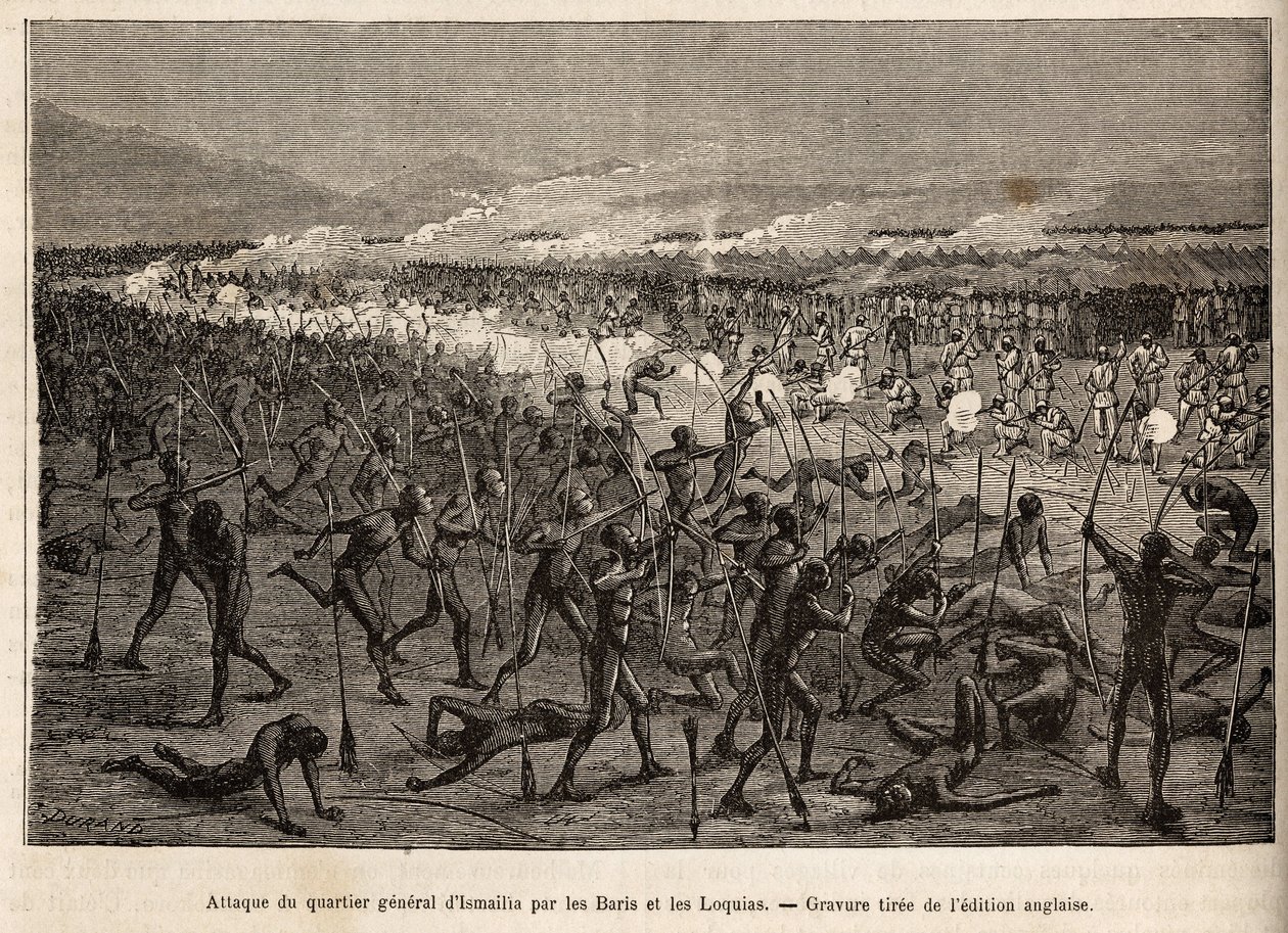 Attack on the Headquarters of Ismailia (Egypt) by Unknown artist