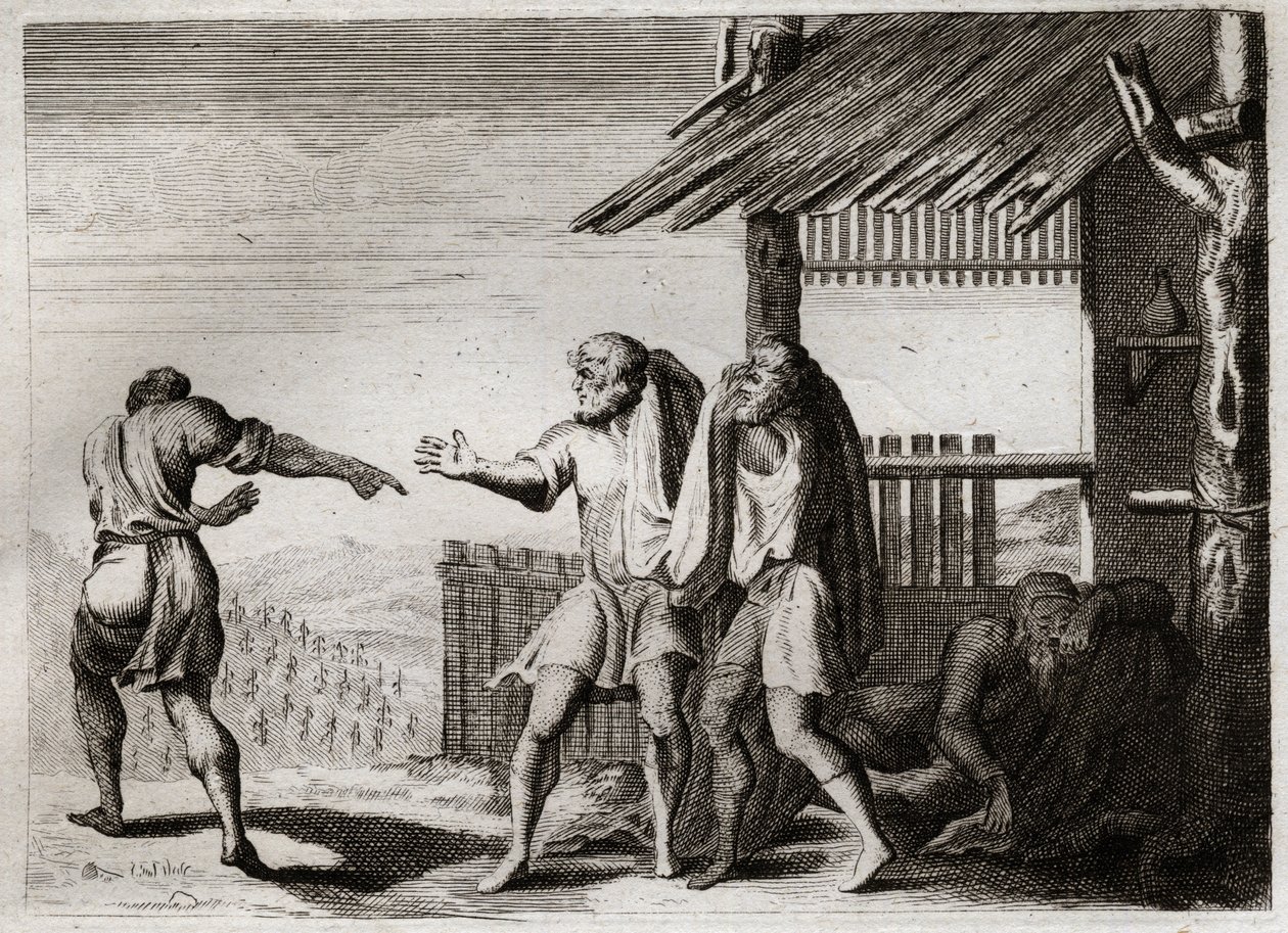 Bible of Royaumont, Old Testament: Cursed Cham of his Father (Noah