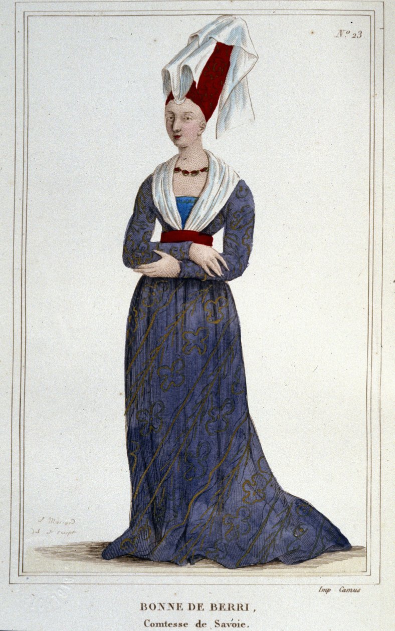 Bonne de Berry (1365-1435). Countess of Savoy. by Unknown artist