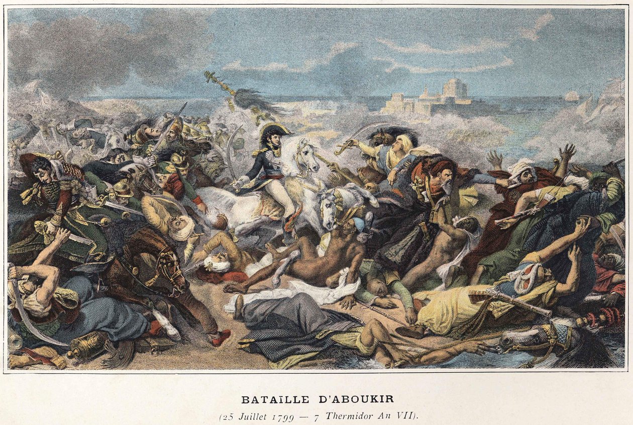Campaign of Egypt (1798-1801): Joachim Murat during the Battle of Aboukir, July 25 by Unknown artist