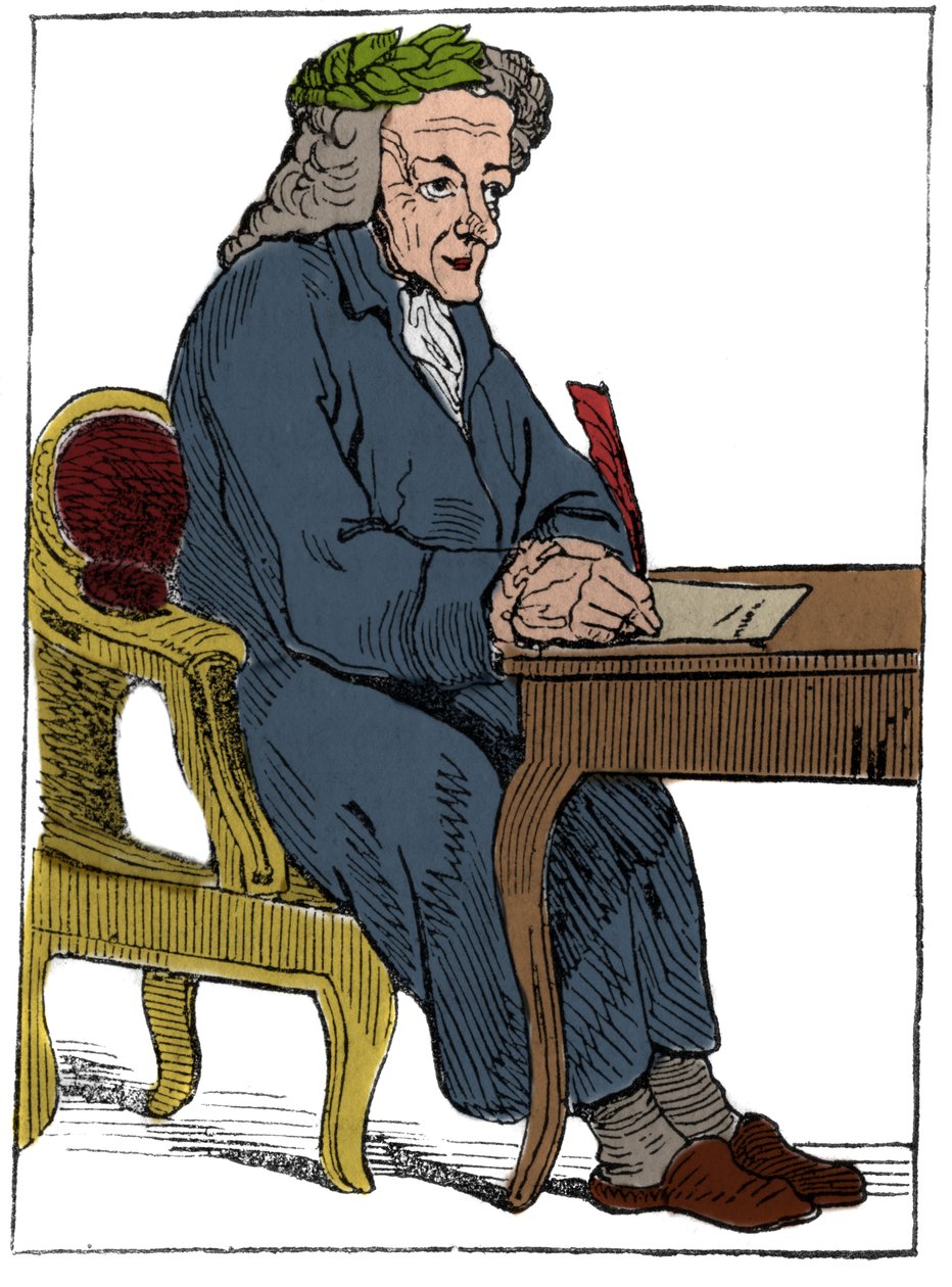 Card to Play of the French Republic: The Character of the Philosopher Under the Traits of Voltaire by Unknown artist