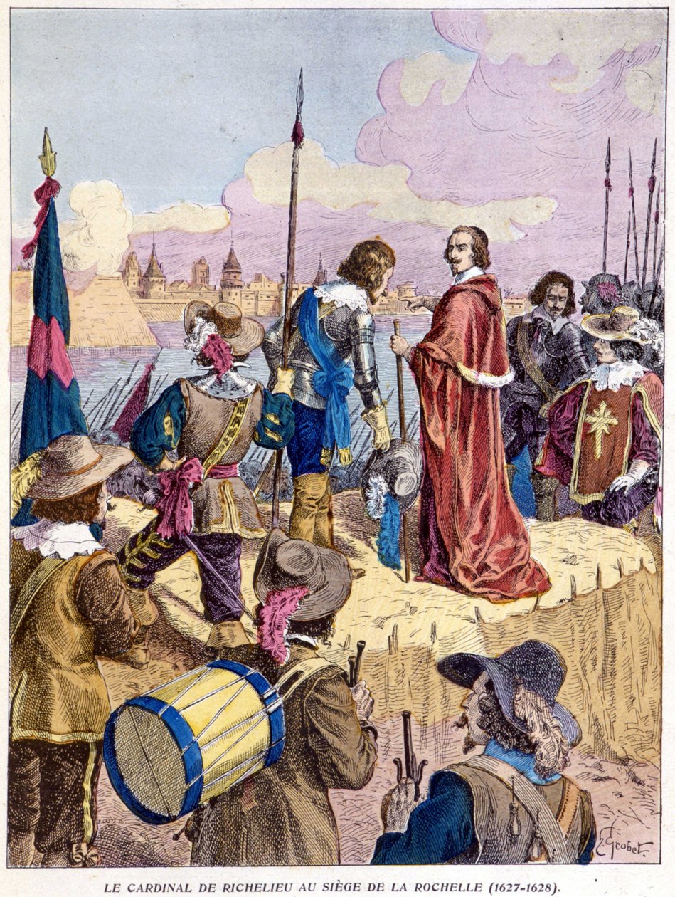 Cardinal Richelieu at the Siege of La Rochelle (1627 - 1628) by Unknown artist
