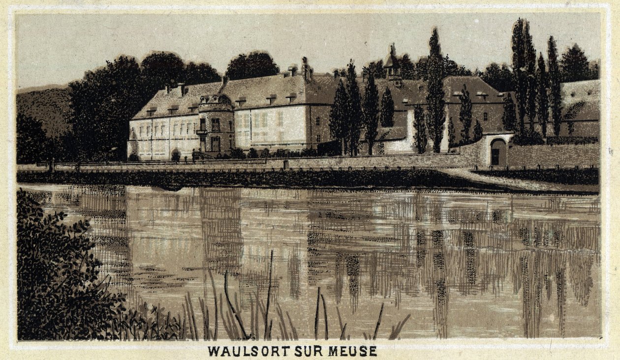 Chateau de Waulsort sur Meuse, Walloon Region, Belgium by Unknown artist