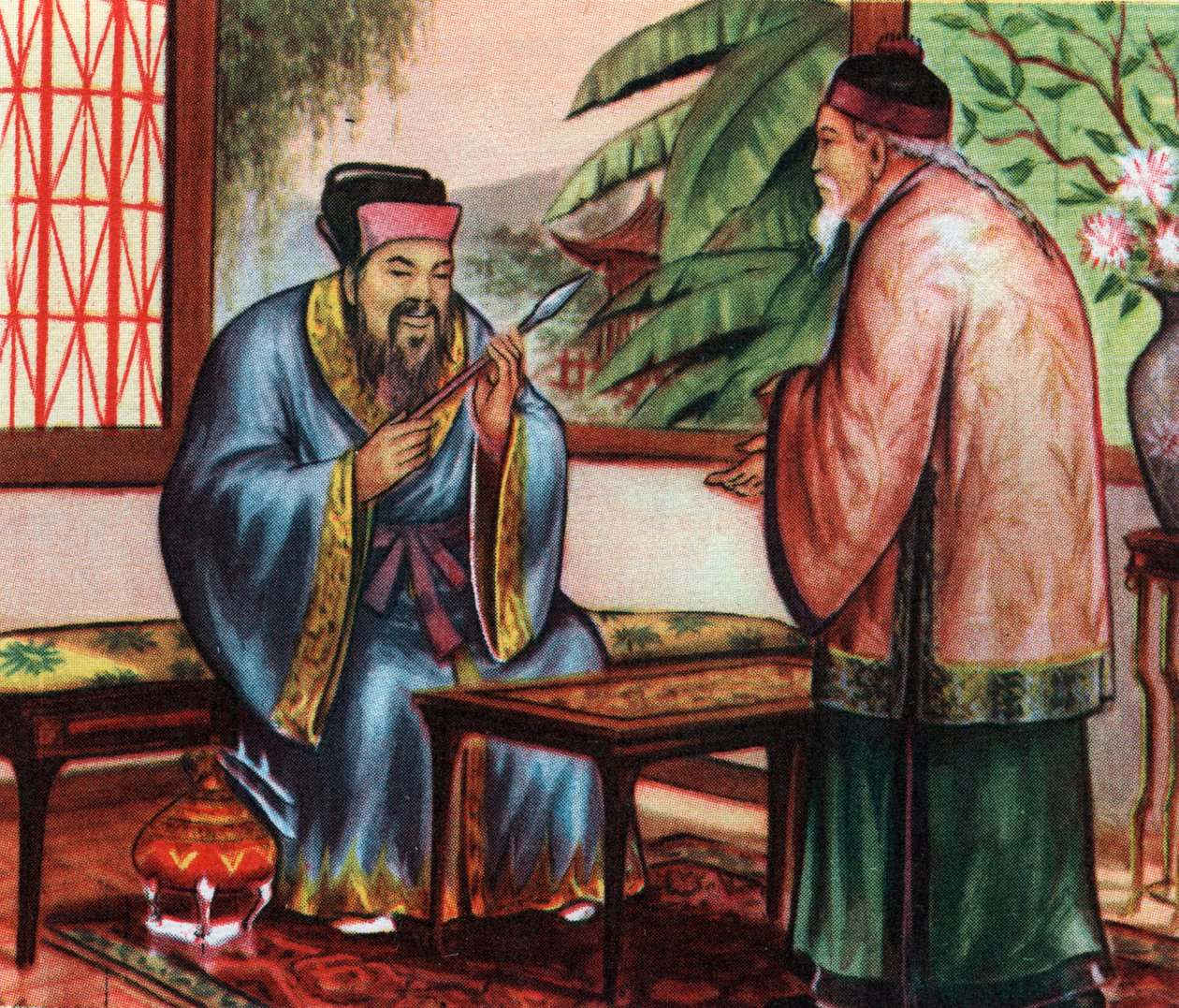 Chinese Philosopher Confucius, Consulted for His Knowledge of Ancient Civilizations by Unknown Artist