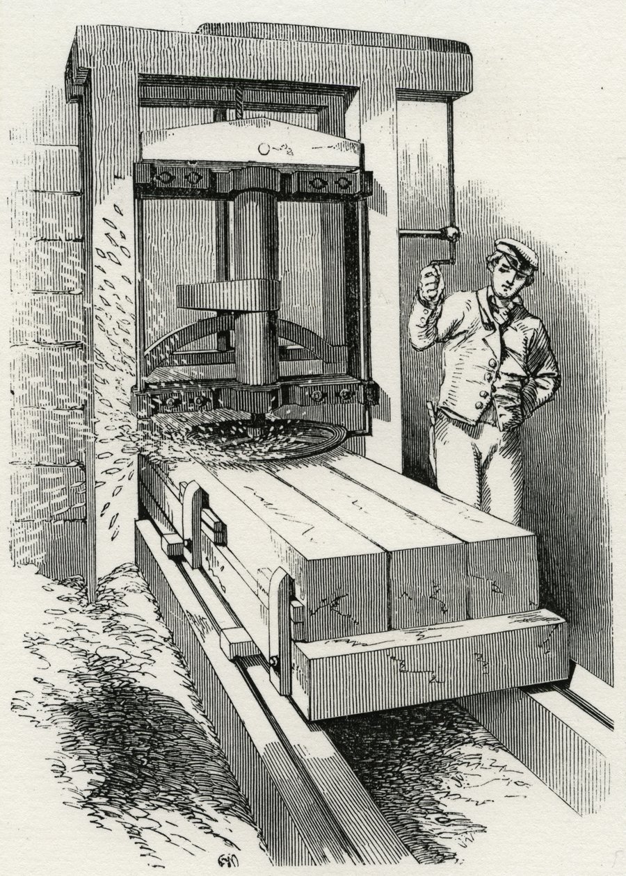 Circular Planing Machine Used During the Building of the Crystal Palace ...
