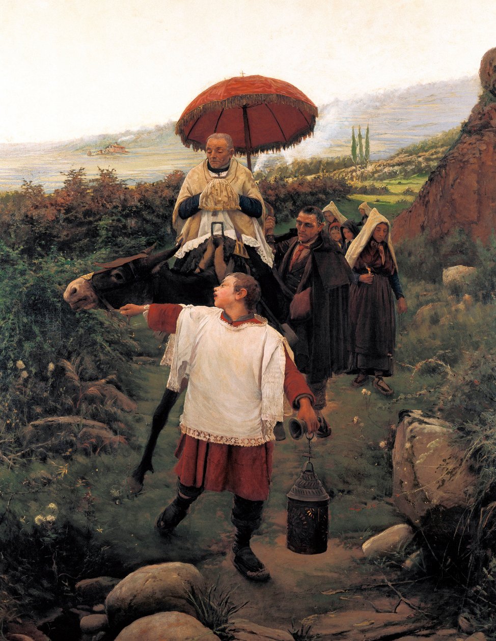 Combregar a Muntanya (Religious Cortege in a mountain) by Unknown artist