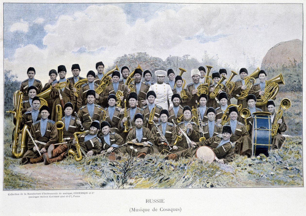 Cossack music band in Russia in the 19th century by Unknown artist