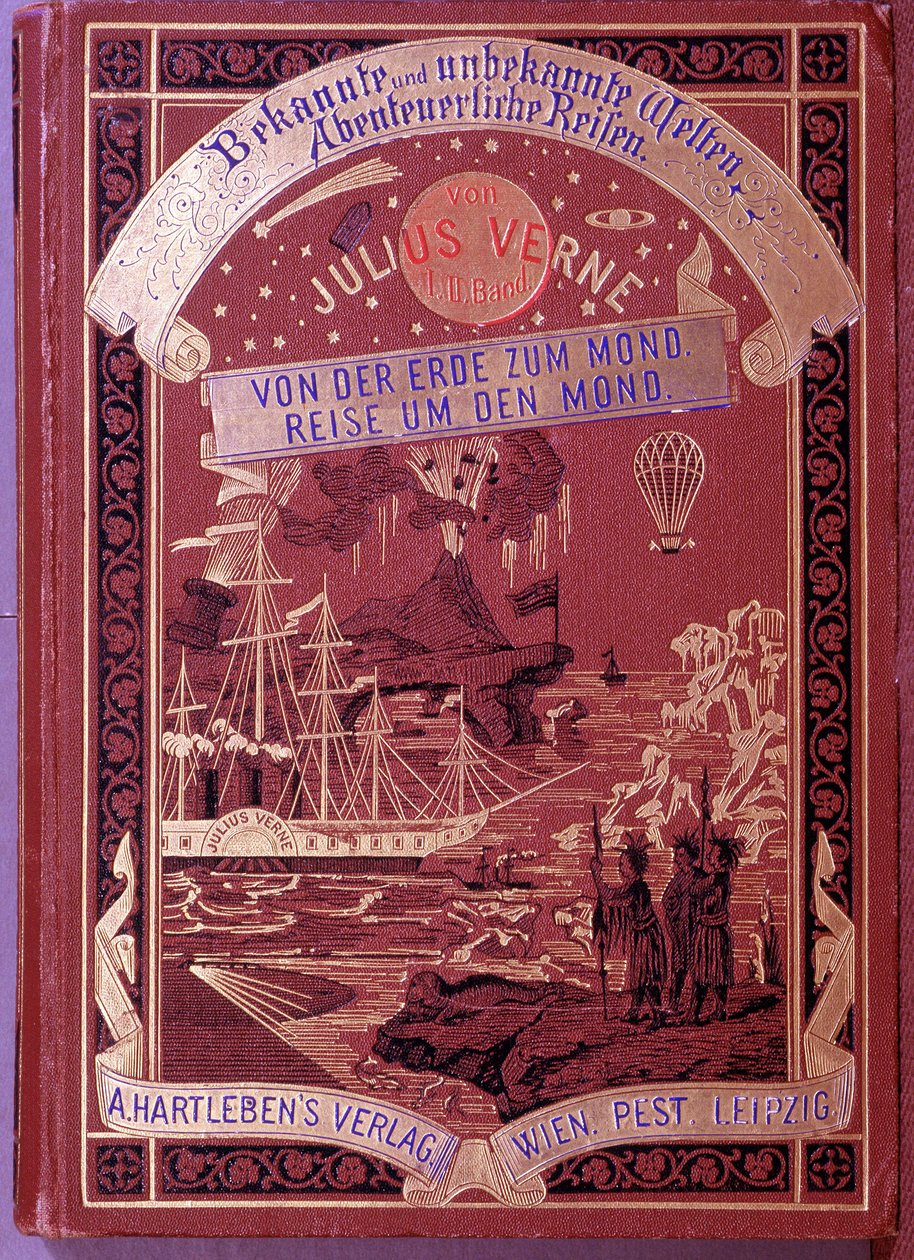 Cover of a Book by Jules Verne in German by Unknown artist