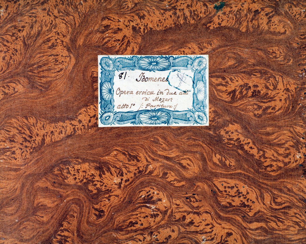 Cover of the Score of Idomeneo, King of Crete, Opera by Mozart (Lichtenthal Version) by Unknown artist
