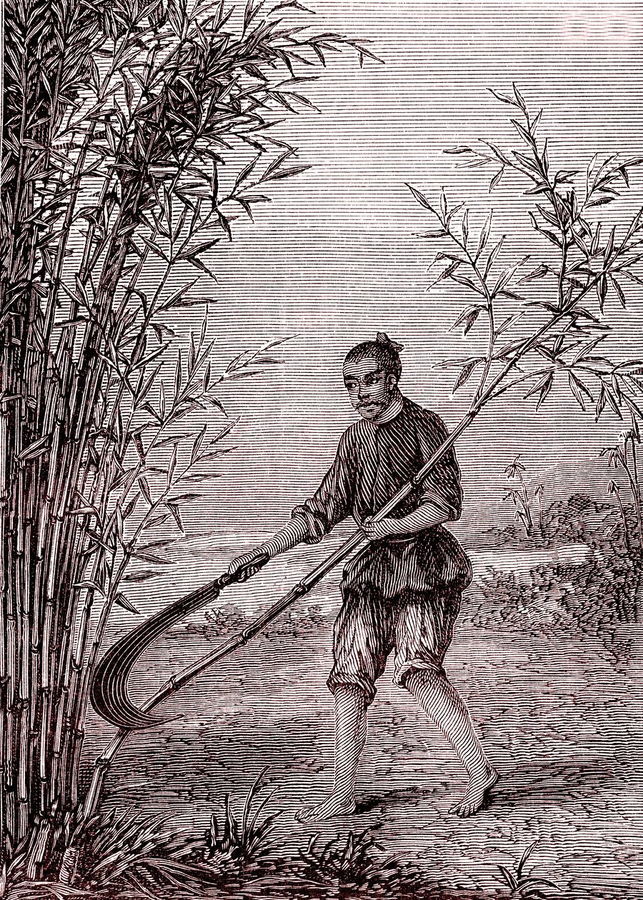 Cutting the Bamboos, Paper Manufacturing in China (3rd Century BC) by Unknown Artist