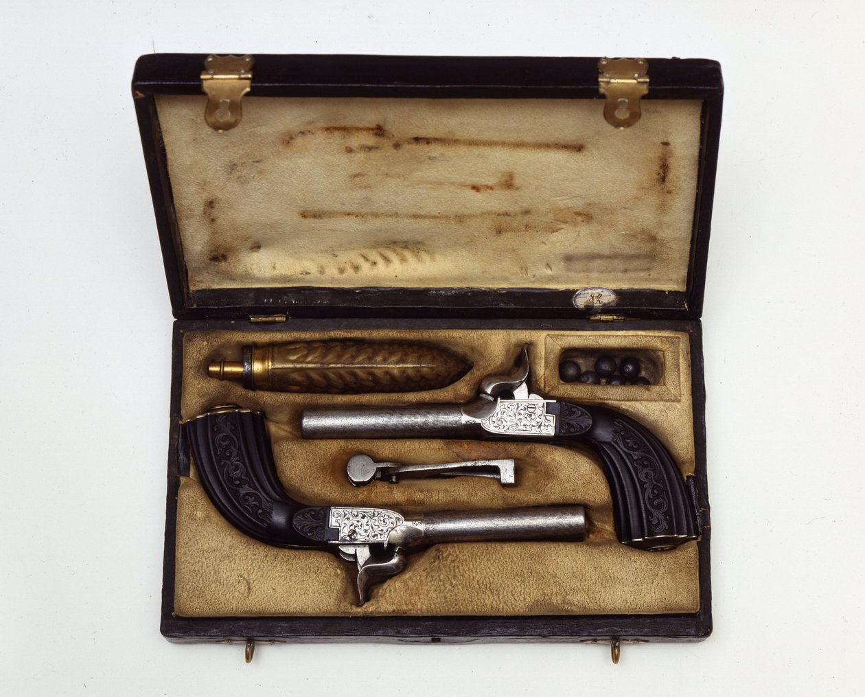 Duel set composed of pistols Mazzagatti 19th century by Unknown artist
