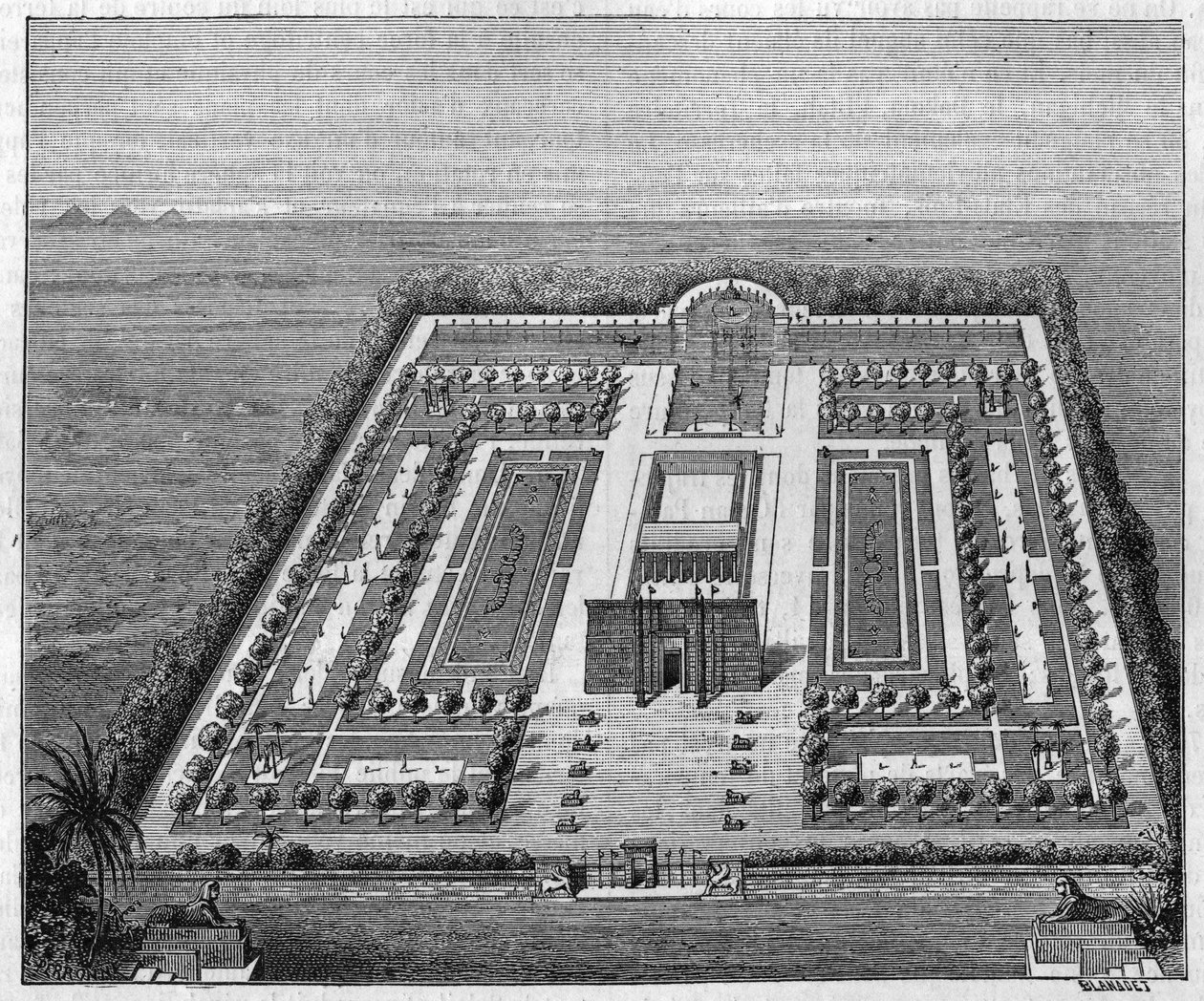 Egyptian Garden in the Time of the Pharaohs by Unknown artist