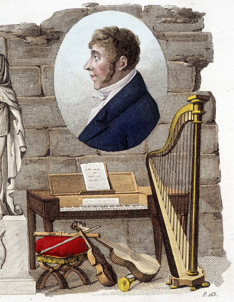 Etienne Mehul, French composer and organist (1763-1817) by Unknown artist