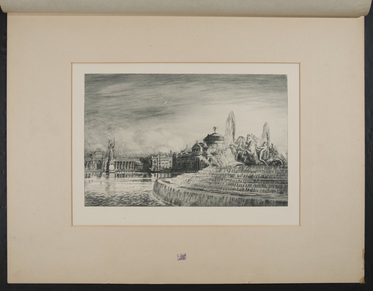 Evening in the Court of Honor by Unknown artist