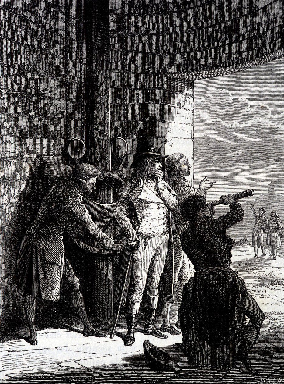 Experiment of the Chappe telegraph made on 12 July 1793, from Ménilmontant to Saint-Martin-du-Tertre before the commissioners of the Convention - in 