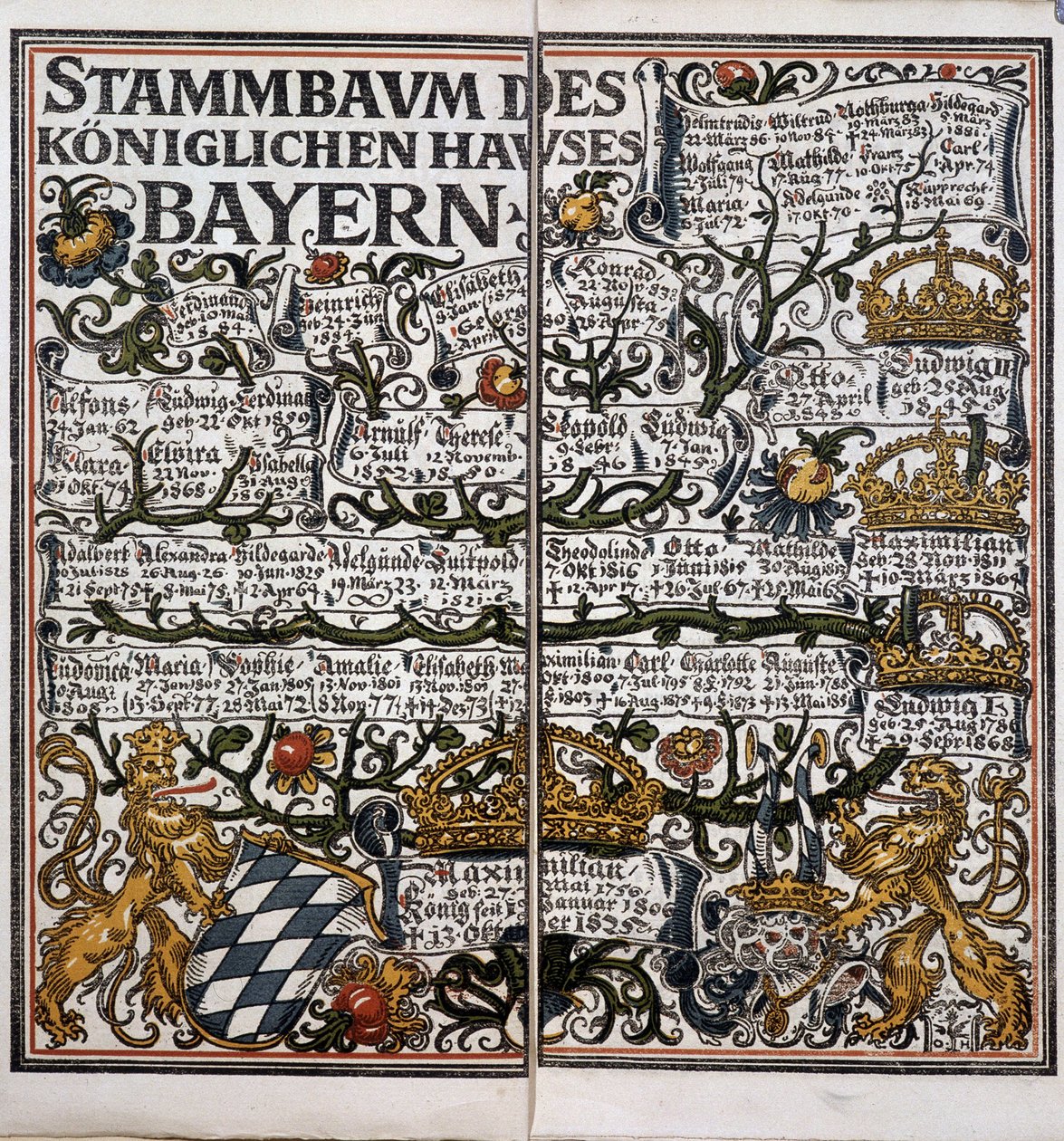 Family tree - calendar by Unknown artist