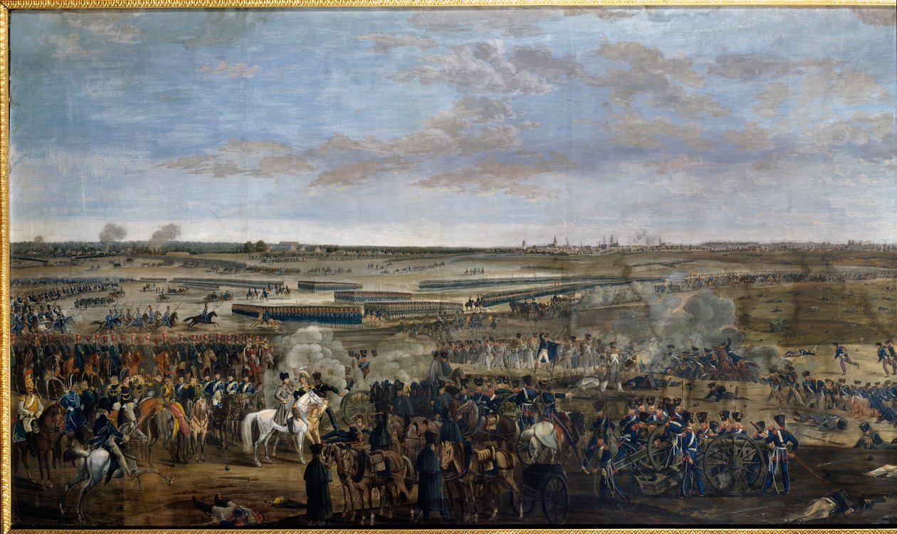 First Empire: Emperor Napoleon I at the Battle of Leipzig, October 16-19 by Unknown artist
