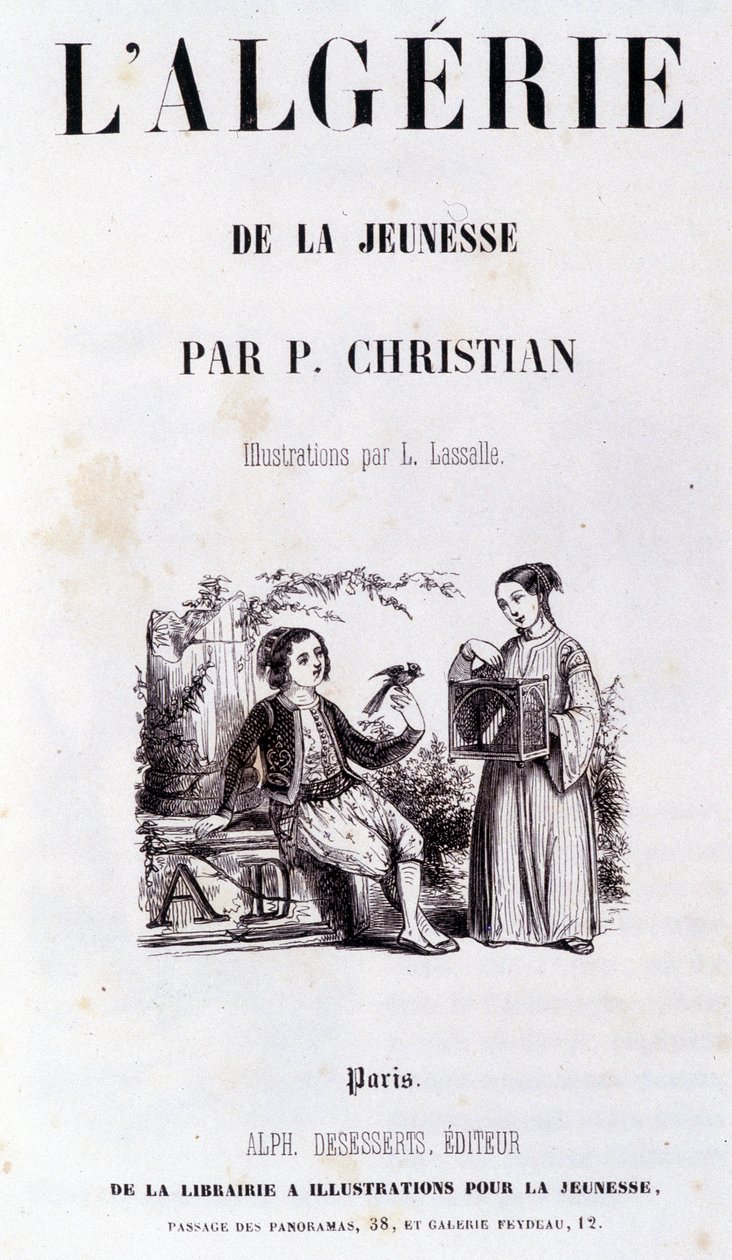 Frontispiece of the Book “Algeria through Youth” by P. Christian by Unknown artist