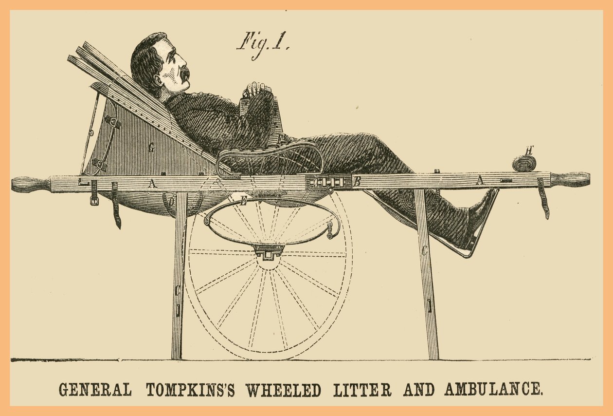 General Tompkins Wheeled Litter - Ambulance by Unknown Artist