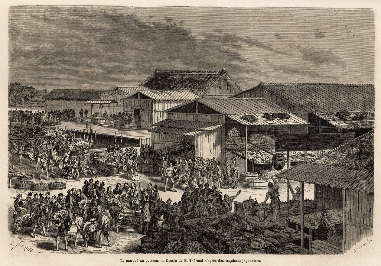General View of the Fish Market by Unknown artist