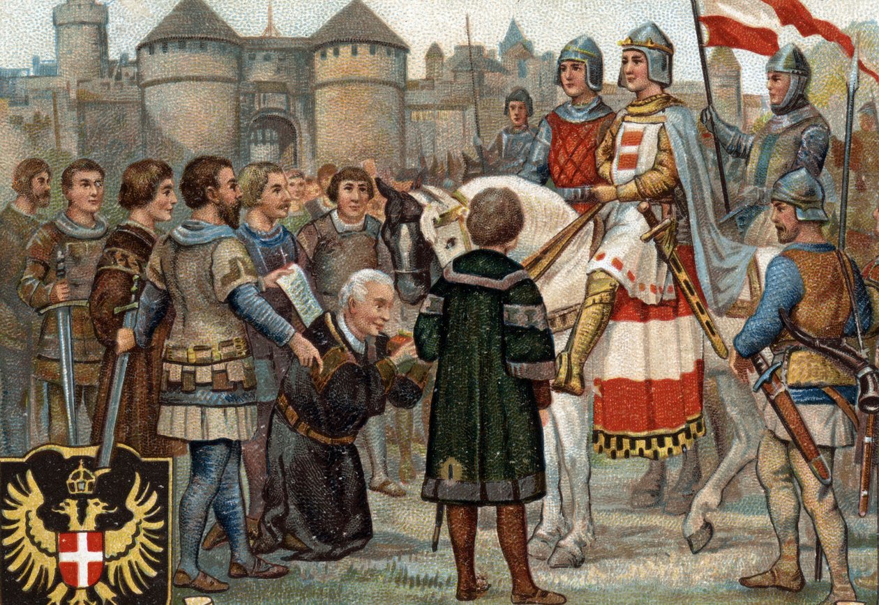 Rudolph of Habsburg Taking Possession of Vienna (1276) by Unknown artist