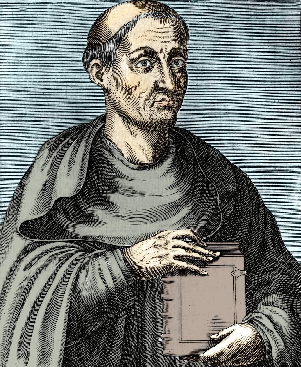 Hugues de Saint Victor. French theologian and philosopher. 12th century. Engraving of the 17th century by Unknown artist