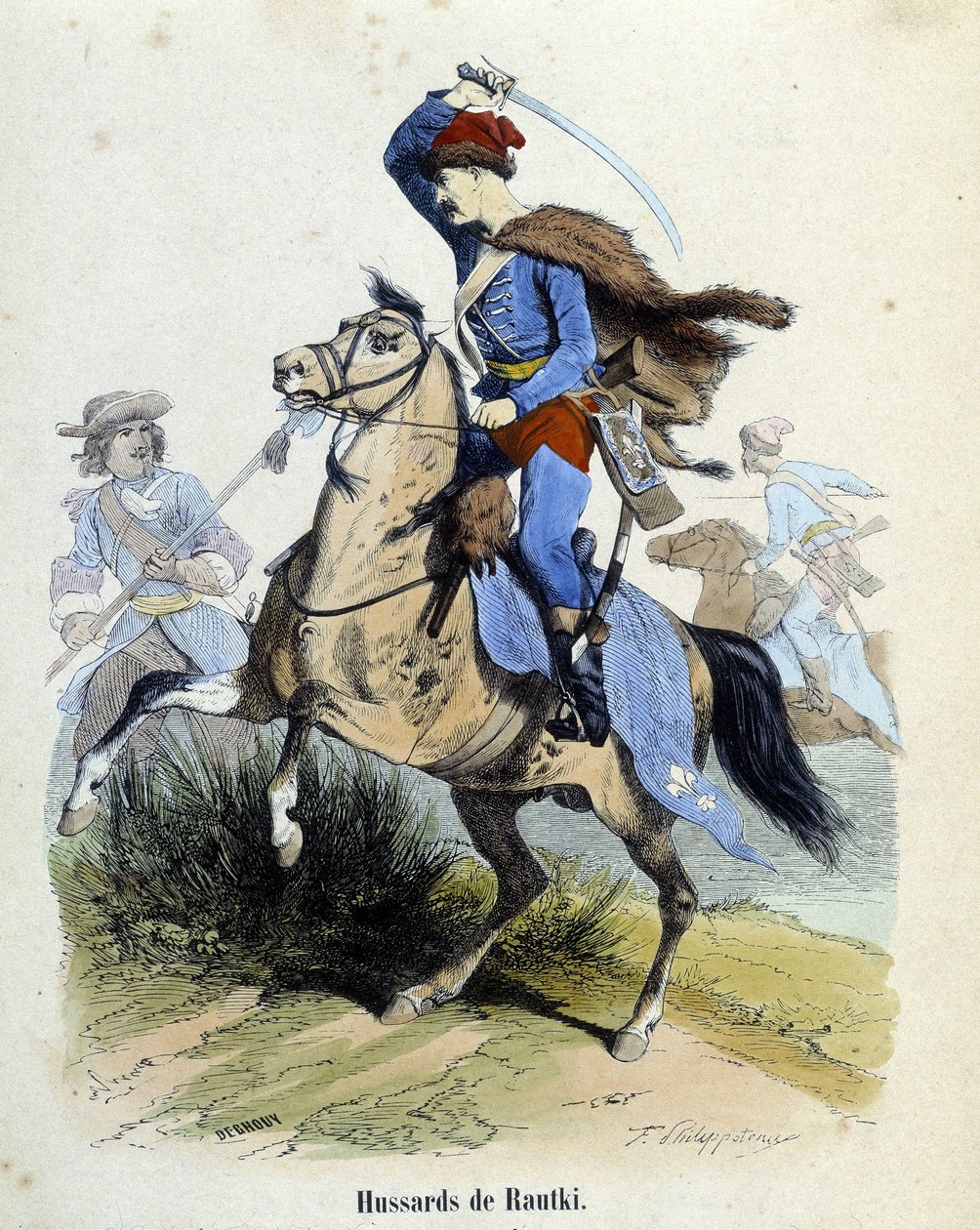 Hussars of Rautki in 1720 fighter by Unknown artist