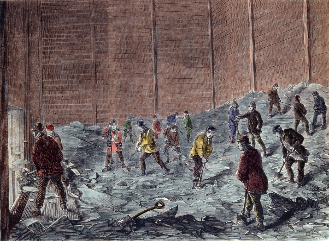 Ice making in Chelsea: collection and storage by Unknown artist